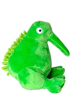 Plush hračka pes plyš pískací zelená 16cm Kiwi