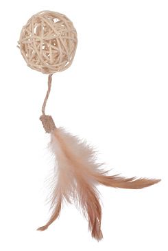 Hračka kočka Ethicat Rattan míček Zolux