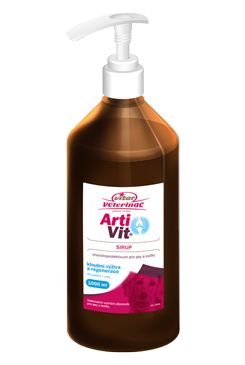 Vitar Veterinae Artivit sirup 1000ml s dávkovačem