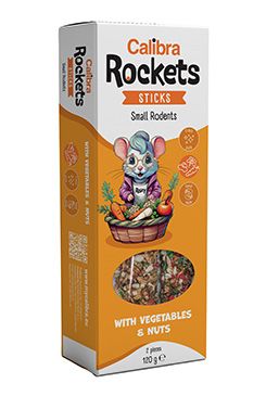 Calibra Rockets sticks small rodents Vegeta&nuts 120g