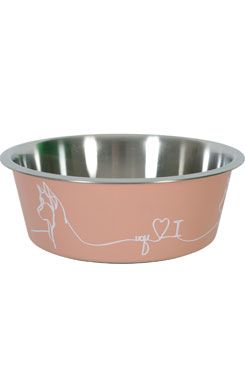 Miska nerez pes Love Dog 1,2l růžová Zolux