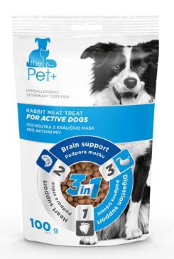 Pochoutka Pet 3v1 Pes Dogs Active Králičí 100g