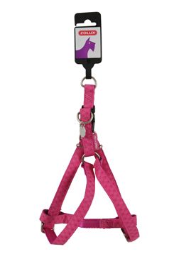 Postroj pes Mac Leather růžová 25mm Zolux