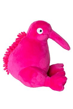 Plush hračka pes plyš pískací růžová 16cm Kiwi