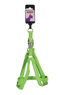 Postroj pes Mac Leather zelená 25mm Zolux