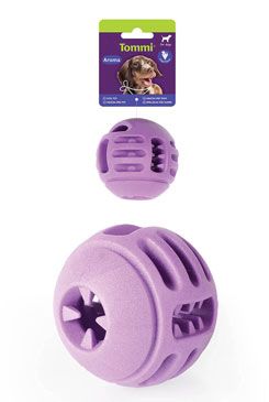 Hračka pes aroma míček na pamlsky 8cm