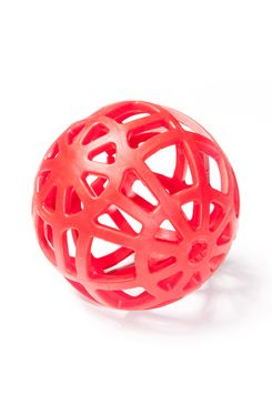 Hračka pes míč děrovaný plovací vanilkový 14cm SP