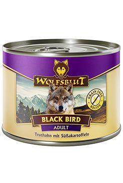 Wolfsblut Dog Adult Black Bird konzerva 200g