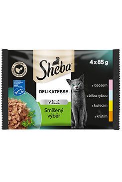 Sheba kapsa mix výběr v želé 4x85g