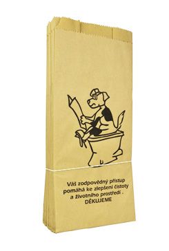 Sáčky na psí exkrementy papírové páskované 25ks