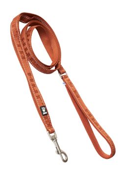 Vodítko Hurtta Casual Reflective Eco skořicové 180cmx20mm