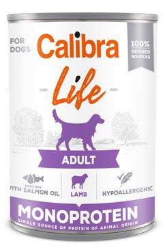 Calibra Dog Life  konzerva adult Lamb 400g
