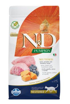 N&d Pumpkin Cat Neutered Lamb & Blueberry 1,5kg