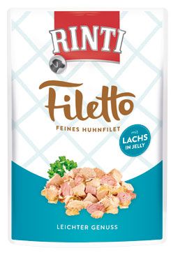 Rinti Dog Filetto kapsa kuře losos v želé 100g