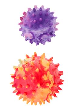 Hračka pes míč s bodlinami plovací vanilový 3,5cm SP