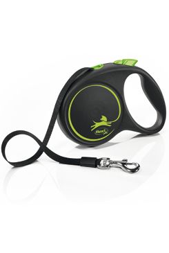 Vodítko Flexi Black Design M pásek 5m/25kg zelená new