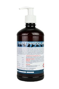 Olej z tresčích jater pro psy Zeus 100%  500 Ml