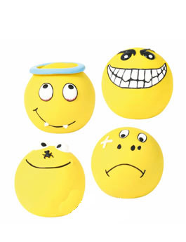 Hračka pes smajlík žlutý 6cm Trixie