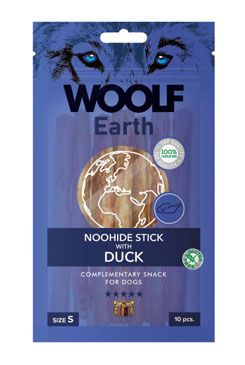 Woolf pochoutka earth noohide S duck 90g