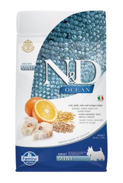 N&D Ocean Dog LG Adult Mini Codfish & Orange 800g