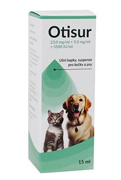 Otisur Ušní Kapky Pro Psy A Kočky 15ml