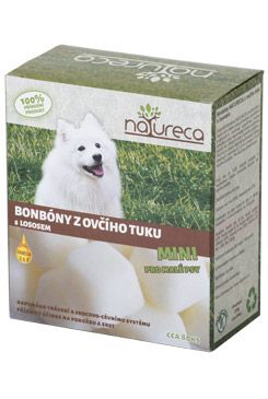 Natureca Bonbóny z ovčího tuku s lososem mini 250g