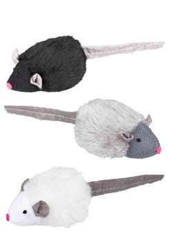 Hračka kočka myš mikročipová se zvukem catnip 6cm