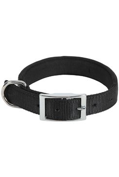 Obojek pes soft nylon černý 25mm/50cm Zolux