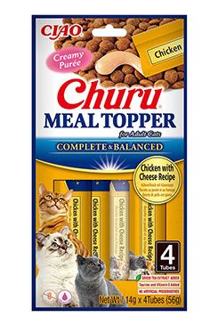 Churu Cat meal topper chicken with cheese recipe 4x14g