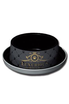 Miska plast Luxurious 1 černá 350ml