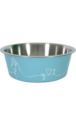 Miska nerez pes Love Dog 1,2l modrá Zolux