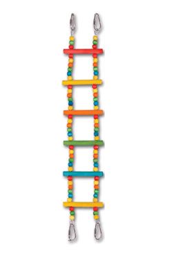 Hračka pro exoty žebřík Artista dřevěný barevný