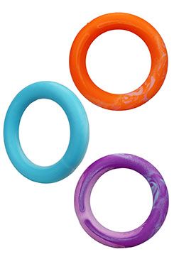 Hračka pes kruh guma plovací vanilkový 11cm