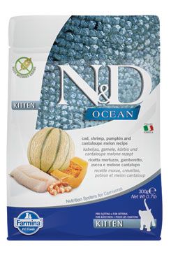 N&d Ocean Cat Kitten Cod & Shrimp & Pumpkin&melon 300g