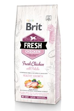 Brit Fresh Dog Chicken&potato Puppy Healthygrowth2,5kg