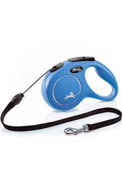 Vodítko Flexi classic new M lanko 5m/20kg modrá