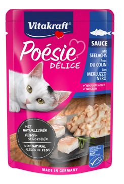 Vitakraft Cat Poésie Délisauce kapsa treska tmavá 85g