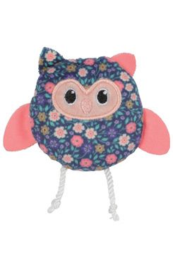 Hračka kočka Ethicat Floral sova catnip Zolux