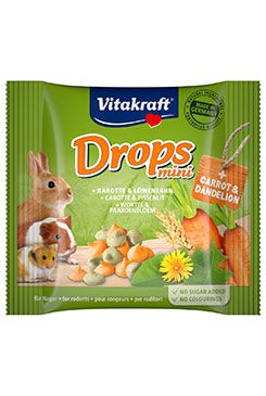 Vitakraft All Rodent pochoutka Carotties Mini Drops  40g