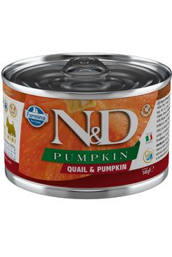 N&D Dog Pumpkin Adult Quail & Pumpkin Mini 140g