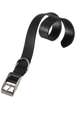 Obojek kožený Natural C 27cmx10mm černý Fp