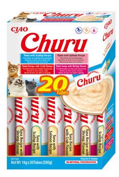 Churu Cat Box Tuna Seafood Variety 20x14g