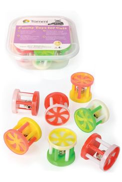 Hračka box válec s rolničkou 4cm/7ks