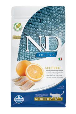 N&d Ocean Cat Neutered Adult Herring & Orange 1,5kg