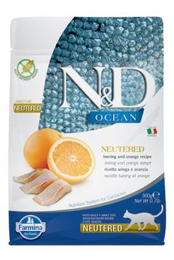 N&d Ocean Cat Neutered Adult Herring & Orange 300g