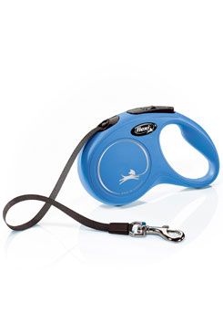 Vodítko Flexi classic new S pásek 5m/15kg modrá
