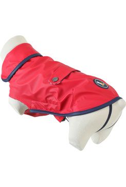 Obleček pláštěnka pro psy St Malo červená 25cm Zolux