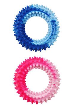 Hračka pes kruh s bodlinami plovací 10cm