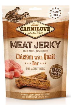 Carnilove Dog Jerky quail&chicken bar 100g