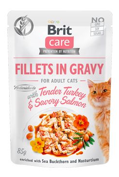 Brit Care Cat Fillets In Gravy Turkey&salmon 85g